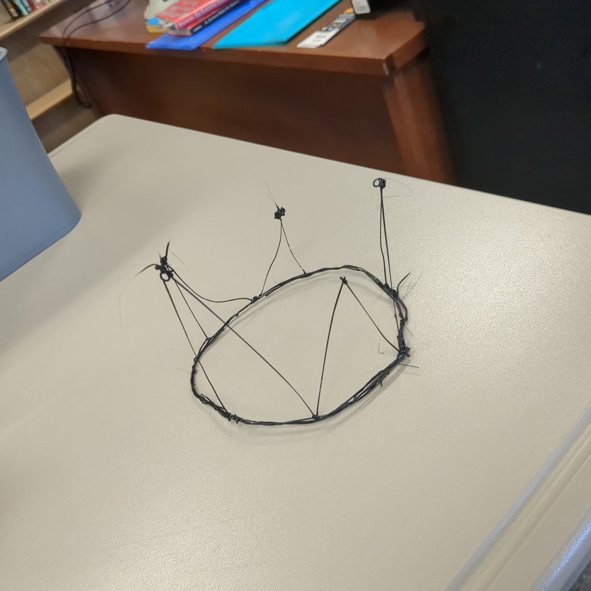 Kids made me a crown with #Mynt3DPen I'm now Princess of the Library.🤓👑