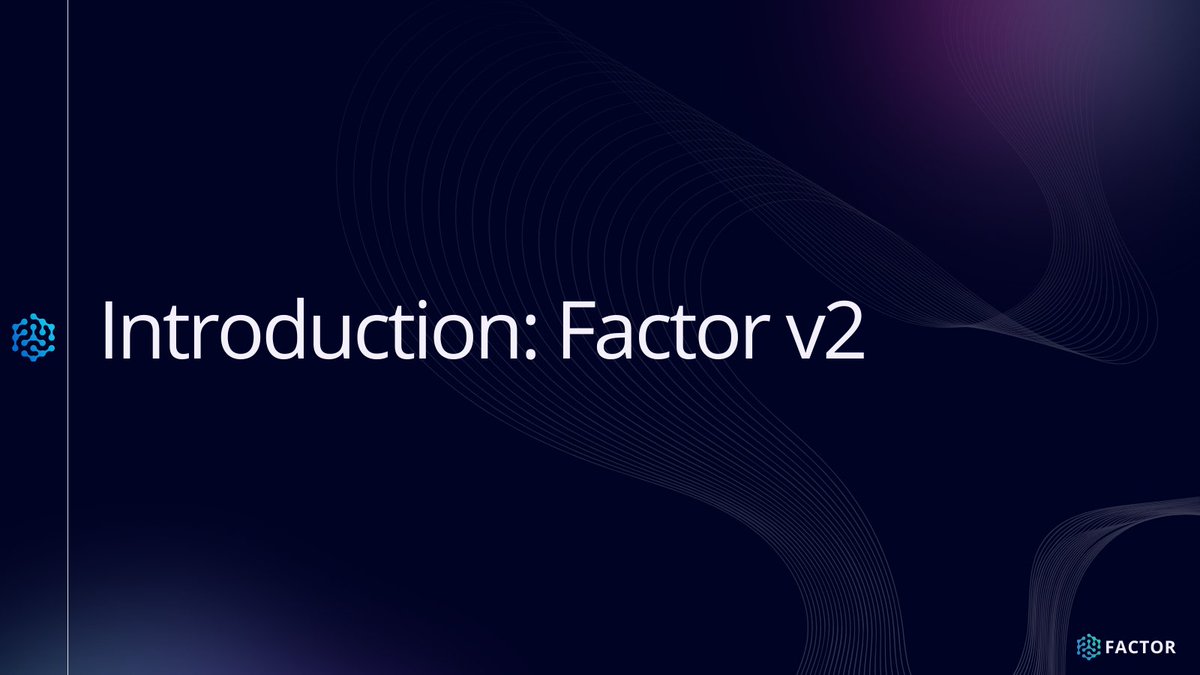🧵 Introducing Factor v2: Unlock the future of DeFi with our powerful middleware infrastructure!

Seamless interoperability, no-code strategy development, and simplified onboarding as we embark on a journey to grow TVL and revenue. Get ready for unparalleled innovation!

/1
