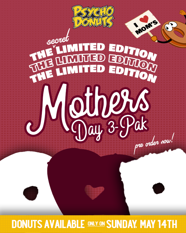 Make her day sweeter with our Mother's Day 3-Pak - the perfect gift for the mom with a sweet tooth!

Preorder Now!
psychodonuts.com/pre-orders/p/m…