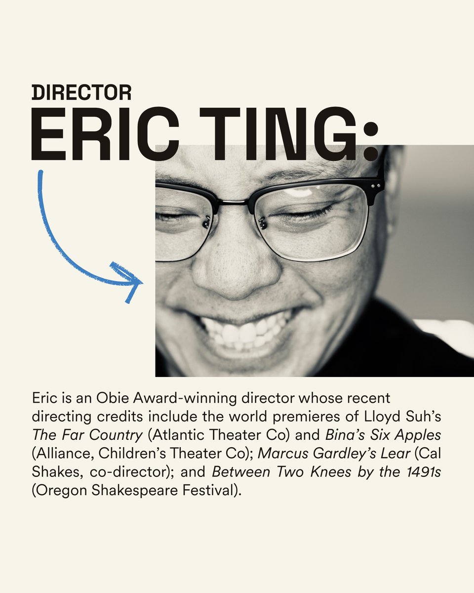 Say hello to Dir. Eric Ting! New York: Manhattan Theatre Club, Public Theater Under the Radar, BAM Next Wave, Soho Rep. Tickets start at $40 thru June 4: signaturetheatre.org