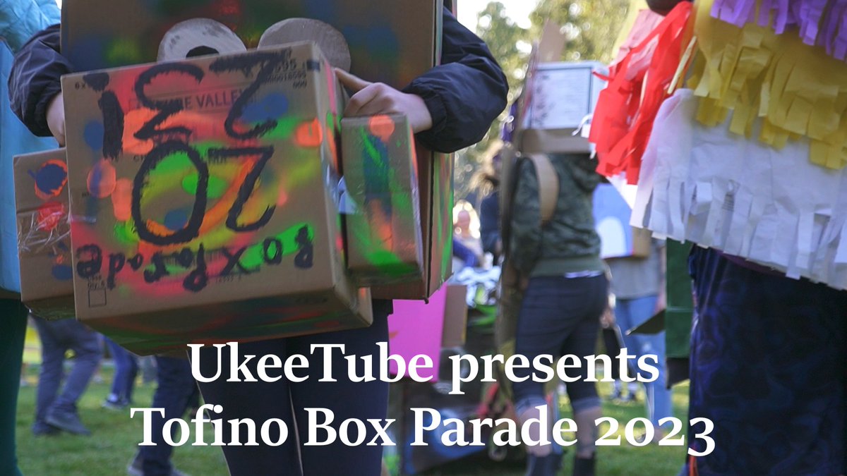 UkeeTube's tweet photo. A mix of arts &amp; crafts, a parade and blood-sport Tofino's Box Parade a sight to behold.

The full, proper Box Parade video is now up on the YouTube channel https://t.co/4PcHfaMbyU

#Tofino #Ucluelet #VancouverIsland #BoxParade https://t.co/a5GDiNzaCD