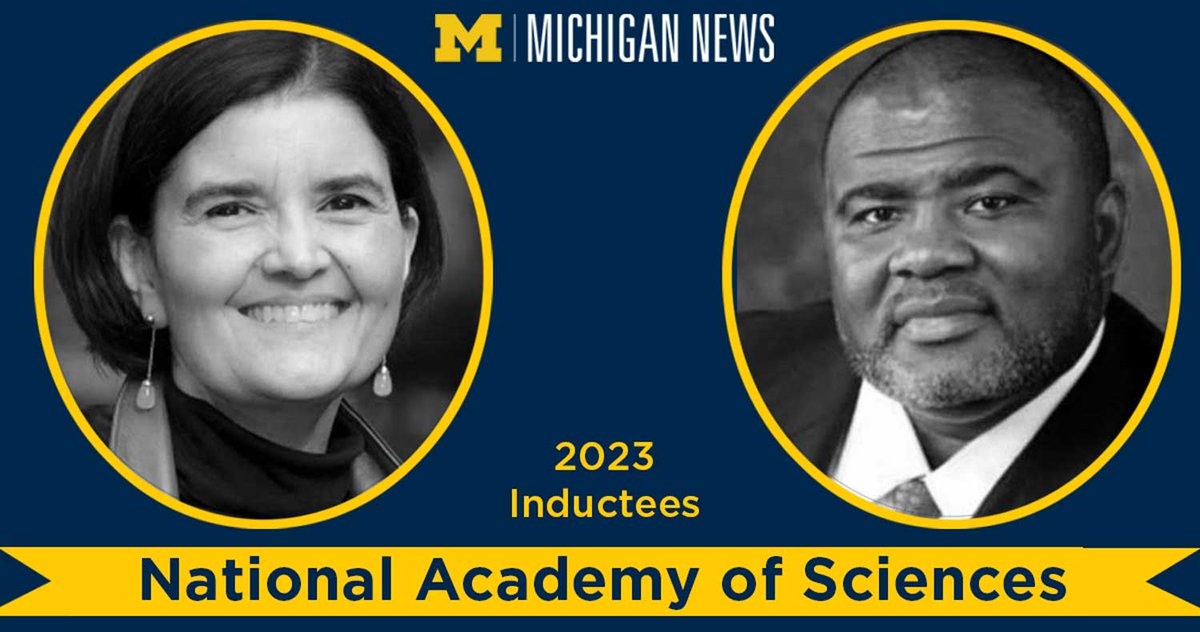 UMichiganNews: Two @UMich professors are among the 2023 inductees into the @theNASciences, one of the highest distinctions for a scientist or engineer in the United States. Congratulations #NASmembers! Learn more: myumi.ch/y2PwQ