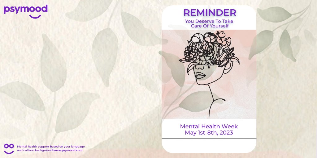 mypsymood's tweet photo. During the first week of May is Mental Health week in Canada. This is a tradition in which communities and places of business and education celebrate and promote the importance of #mentalhealth. How do you plan on celebrating this week?
#breakthebarrier #PsyMood #Mentalhealthweek https://t.co/3rVlXuoAmd