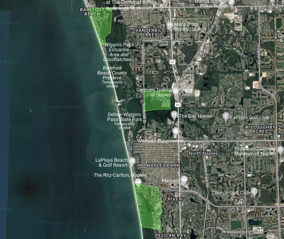 CollierMosquito's tweet photo. Our data indicate rising numbers of #mosquito larvae in Pelican Bay, Gulf Harbor, and Barefoot Beach, which will be treated by helicopter applying granules of FourstarCRG Bti larval-control material on 5/4 after 6 AM. Details at https://t.co/OhjmvHyUSq #FightTheBiteCollier #239MC https://t.co/mnqHtIrmum