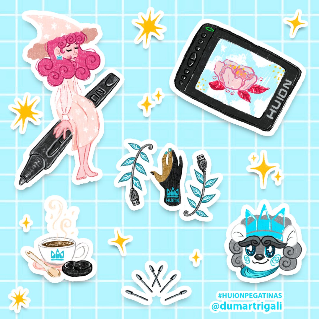 Hola 😽 muy emocionada de participar en este lindo challenge de #HUIONPEGATINAS . Disfruté mucho el proceso, espero les guste el resultado 💙💙💙

#dumartrigali #stickersheet #stickers #pegatinas #HuionConcurso #Huionpegatinas #HuionArtistapoyo #stickerlove #stickercollection