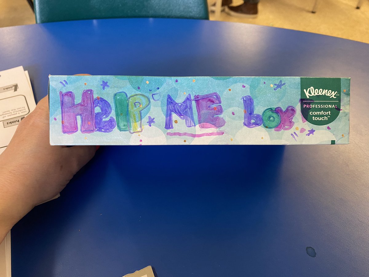ms_bowersclass's tweet photo. We talked about hats on for mental health today. The grade sixes created their own models of their brains and discussed the importance of brain health. We also created a Help me box for students to let me know if they need help with something in their lives. https://t.co/Fmk4LInT6a