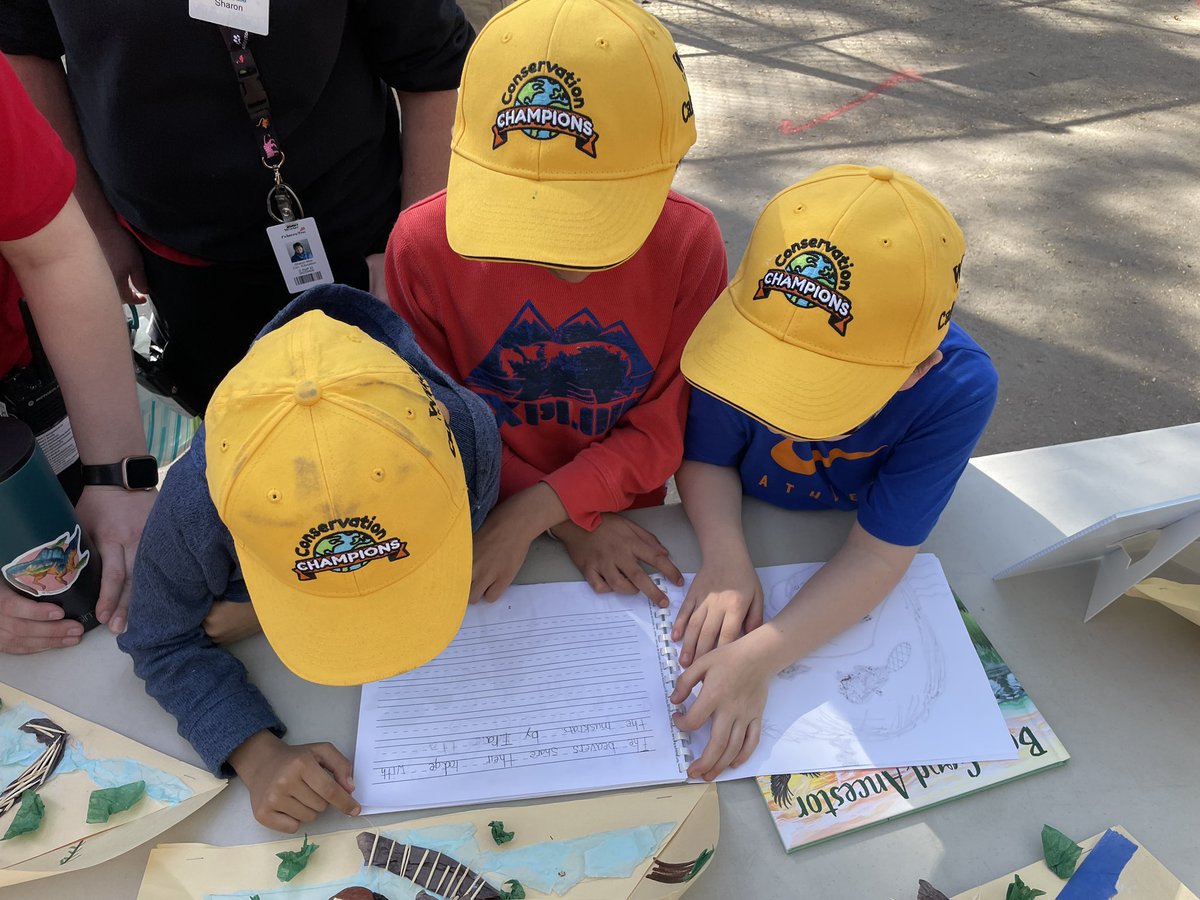VVMeil's tweet photo. Today students shared their learning about the importance of beavers at the #ConservationChampionsFestival. Thank you @calgaryzoo for an exciting day! @ValleyviewCBE https://t.co/LW5SMHQI0l