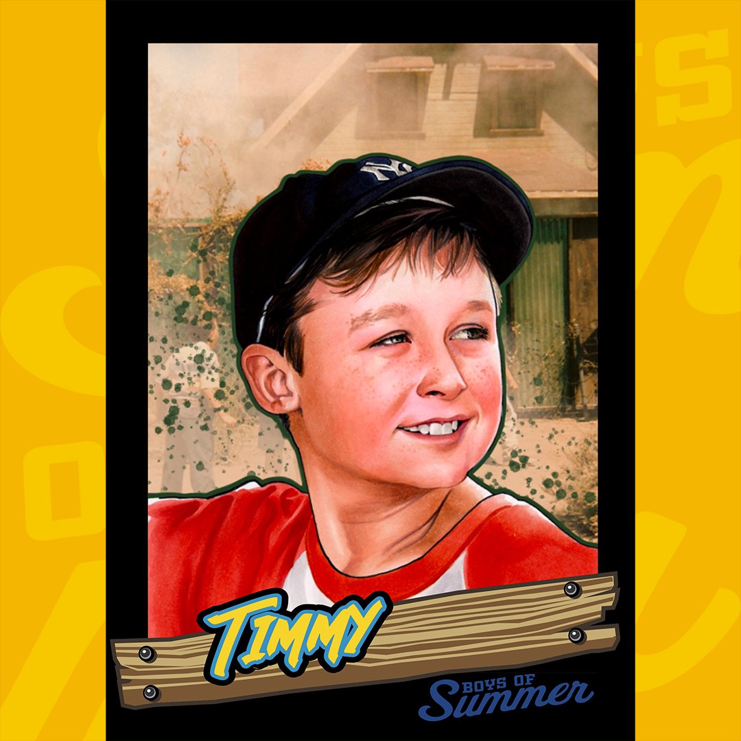 BoysofSummer92's tweet photo. Did you know that the Sandlot set crew built the fence set with special footholds so the boys could keep themselves up there for multiple takes? 

#digitalart #TheSandlot #digitalcollectibles #tradingcards #digitaltradingcards #baseball #collectibles #boysofsummer #waxfam https://t.co/IlkxxRIs3Y