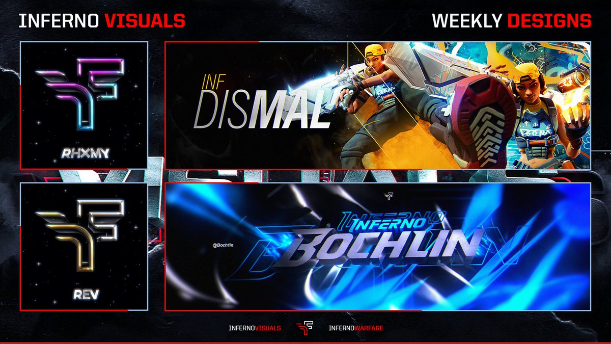 Weekly Designs #46 🔥

We'd like to welcome rev to the inF family along with this weekly showcase! Make sure to follow our members and us below so you dont miss any future posts.

🖌️<a href="/rhxmy/">Rhemy</a>
🖌️@psdrev

#InfernoVisuals