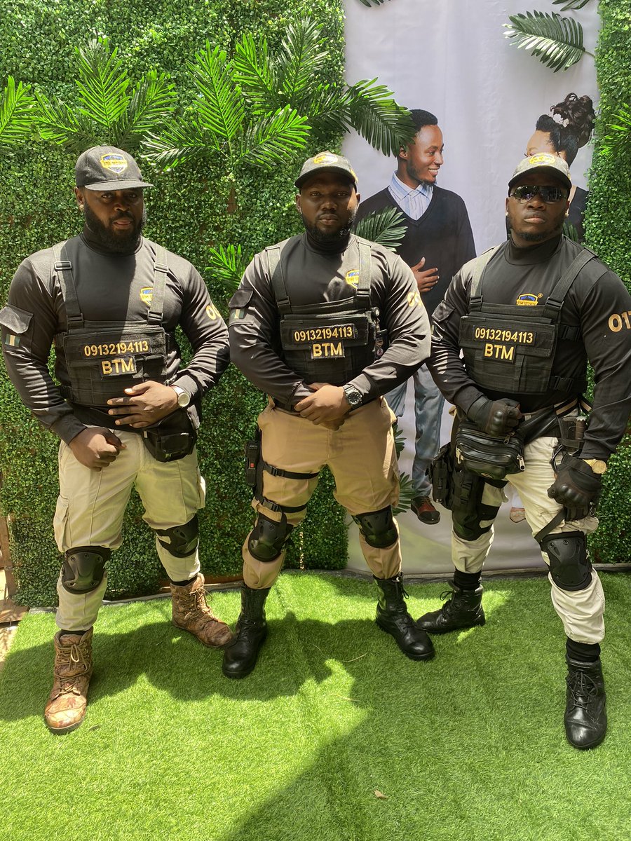 Our personnels on duty at the #threeknittedstrands Wedding reception.

We guarantee the best event security solution

Contact us on 09132194113 as you plan your next event. 

Bride : @thejoyfulayo 
: @de_lightevents 

#bouncersinnigeria #weddingnaija #weddingpictures