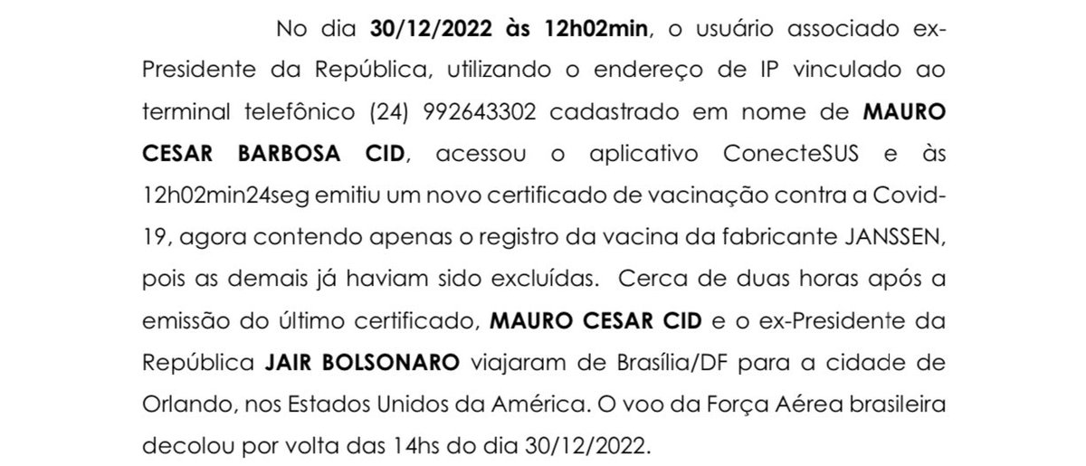 RAPAZ... Ofício da Polícia Federal detalha o esquema de falsificação de carteiras de vacinação usando o IP do Palácio do Planalto.

Via <a href="/camarotedacpi/">Camarote da República</a>