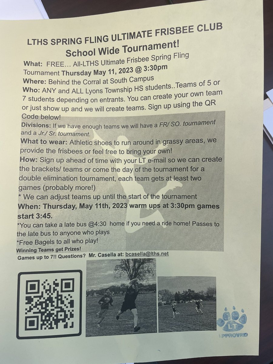 LT Ultimate Frisbee tweet media