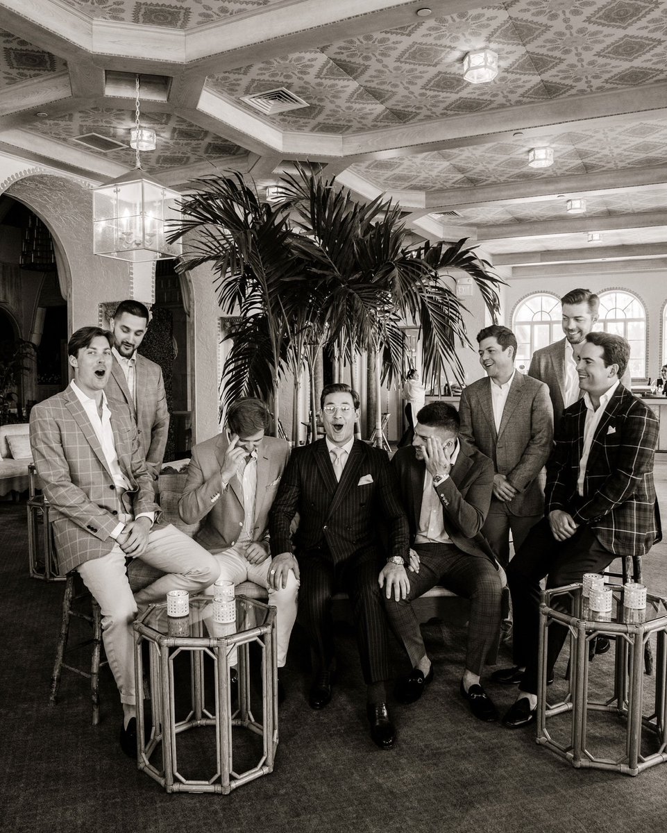 ADayInMayEvents's tweet image. When the groom tells his men he has 3 outfit changes for the wedding day 😎

It’s about damn time menswear gets the moment it deserves and we must say, Johnny’s fashion was on point not only on his wedding day but for the entire wedding weekend. However… no matter how dapper his