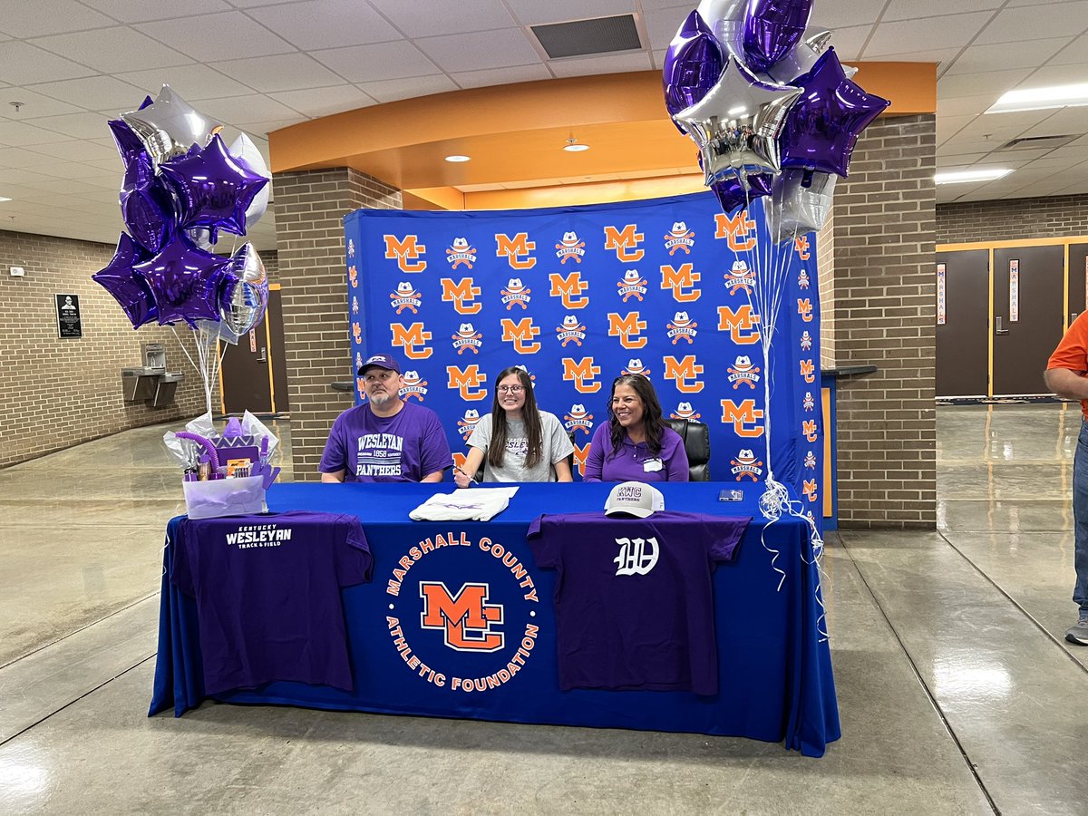 MarshalsSports's tweet photo. Congratulations to Rylee Thompson on signing with Kentucky Wesleyan for track and field! https://t.co/HkUprwmS3f