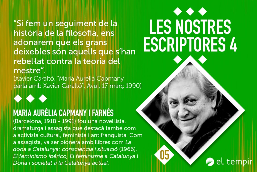 La seua influència cultural i literària és profunda a partir de la dècada dels 70. Les seues teories feministes influirien en figures posteriors tan destacades com Montserrat Roig i encara ara són vàlides. Ella és la cinquena assagista de la campanya #LesNostresEscriptores4.