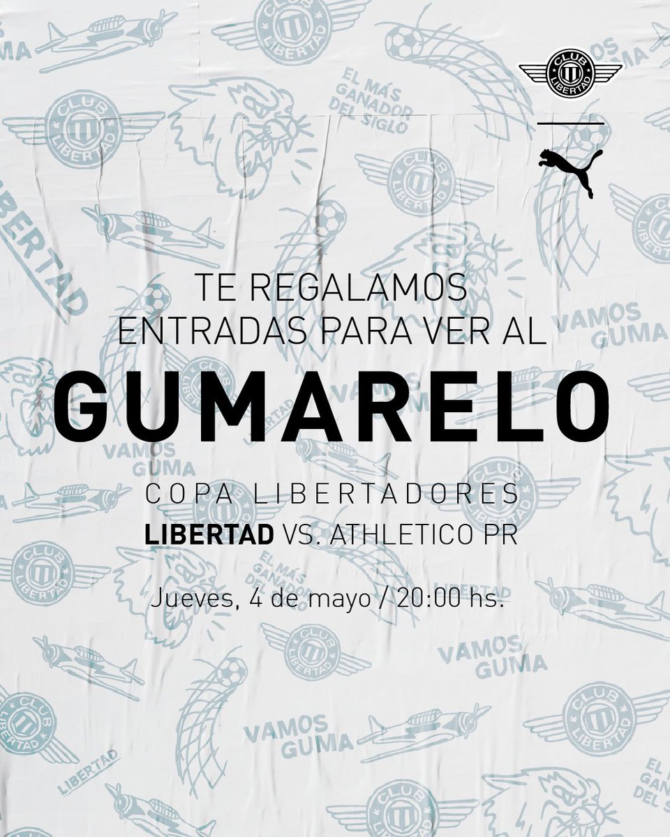 ⚠️REGALAMOS 5 PARES DE ENTRADAS⚠️

Para participar solo tenes que:
1. Darle RT.
2. Arrobale a tu dupla de cancha

Se sortea MAÑANA jueves 04 de mayo.
 
#vamosGUMA