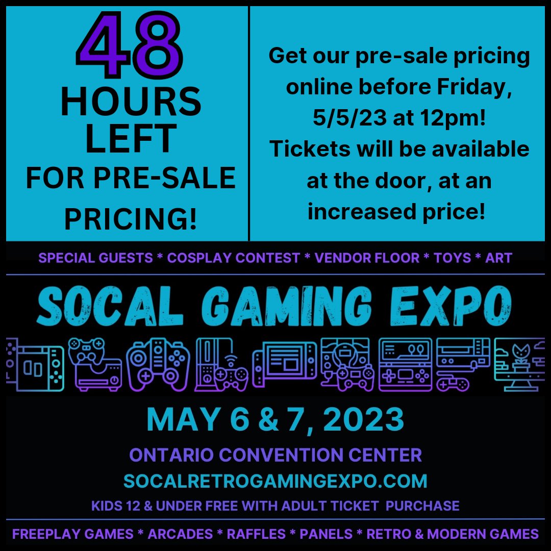 SoCal Gaming Expo on Twitter "SoCal Gaming Expo is THIS weekend! You