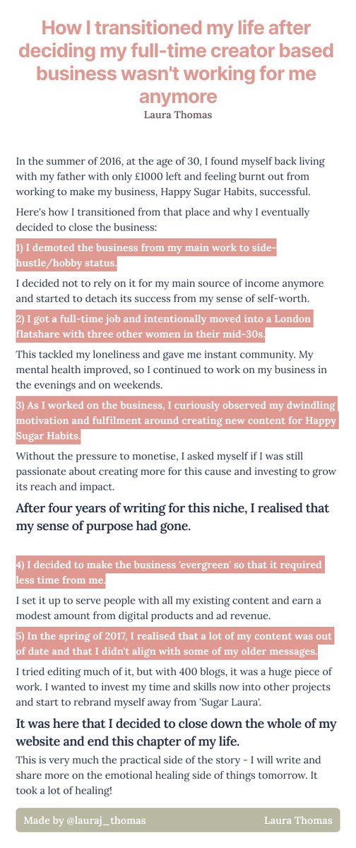 lauraj_thomas's tweet photo. #Ship30for30 is feeling like therapy for me this week!

How I transitioned my life after deciding my full-time creator based business wasn't working for me anymore... https://t.co/7j0ZGZzwiK