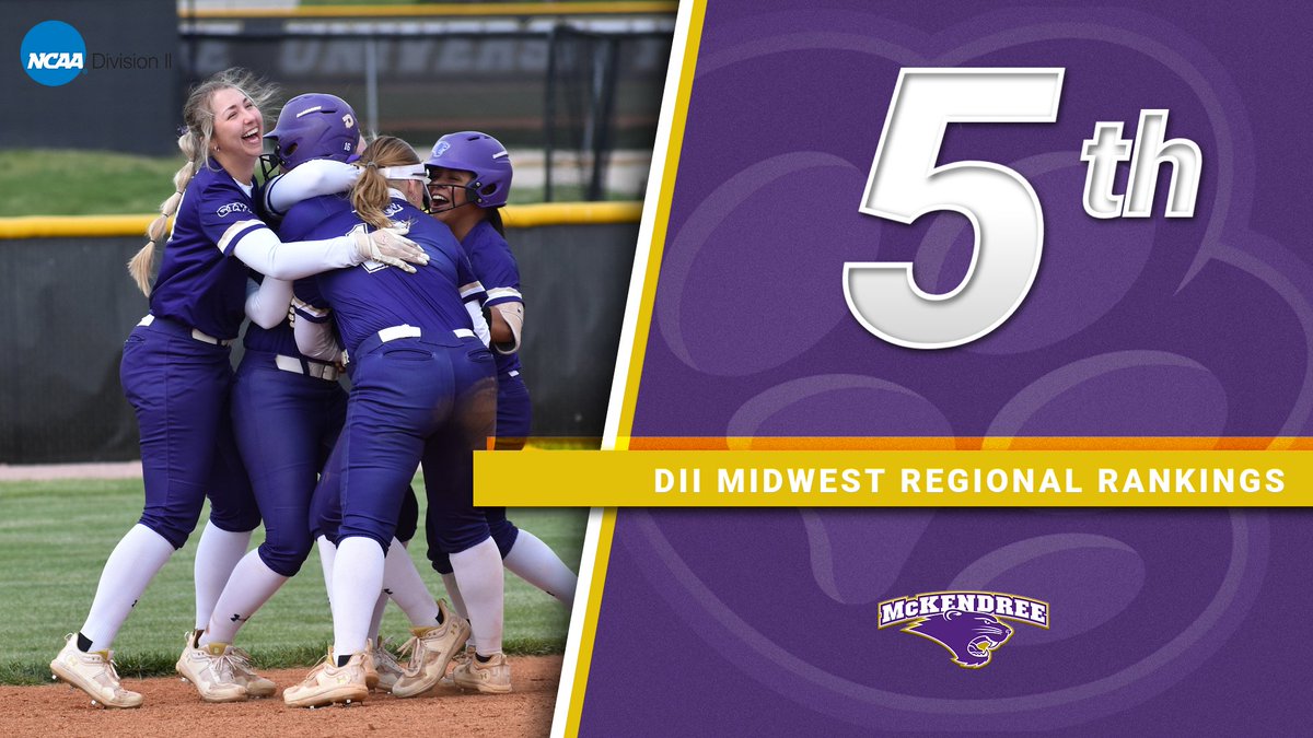 That feeling when @McKendreeSB climbs a spot in the region rankings! 

#BearcatsUnleashed #D2SB