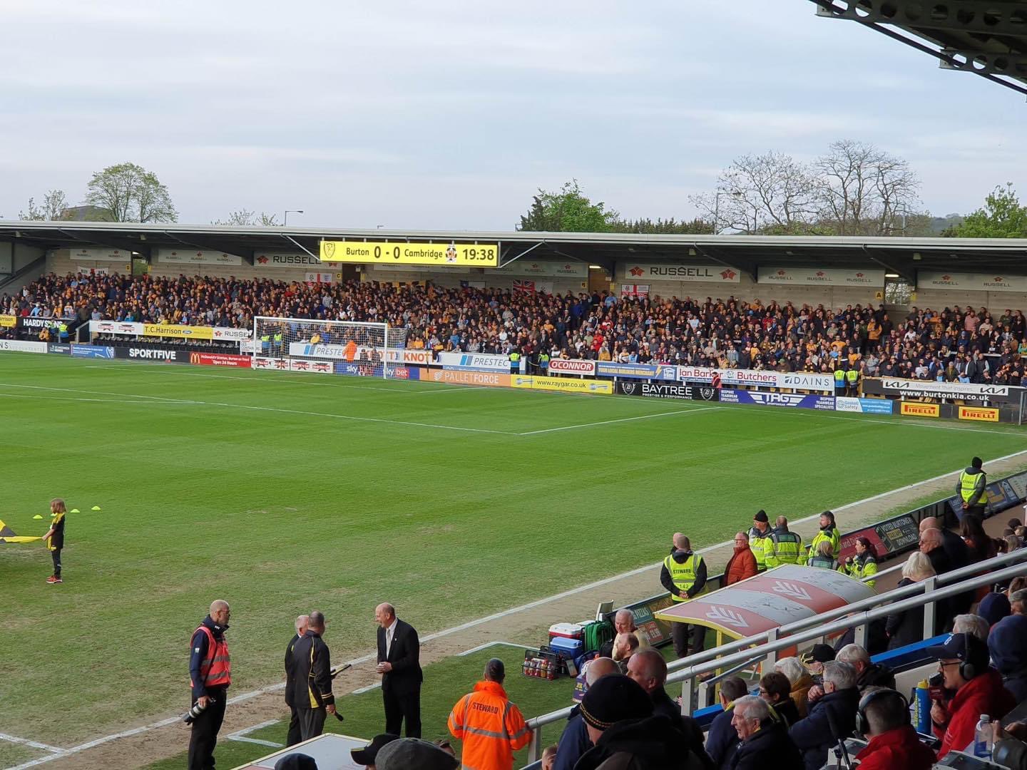 The Away Fans on Twitter "1,500 Cambridge fans at Burton Albion tonight. Brilliant following! 