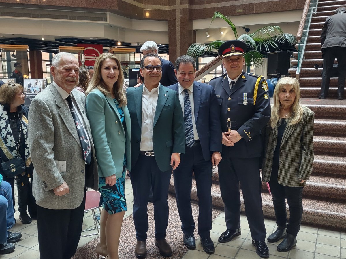 This afternoon we came together at Toronto Police Headquarters to kick-off the start of Jewish Heritage Month, and to celebrate the incredible strength and resilience of Holocaust survivors and recognize their legacy of hope in the face of hate. #jewishheritagemonth