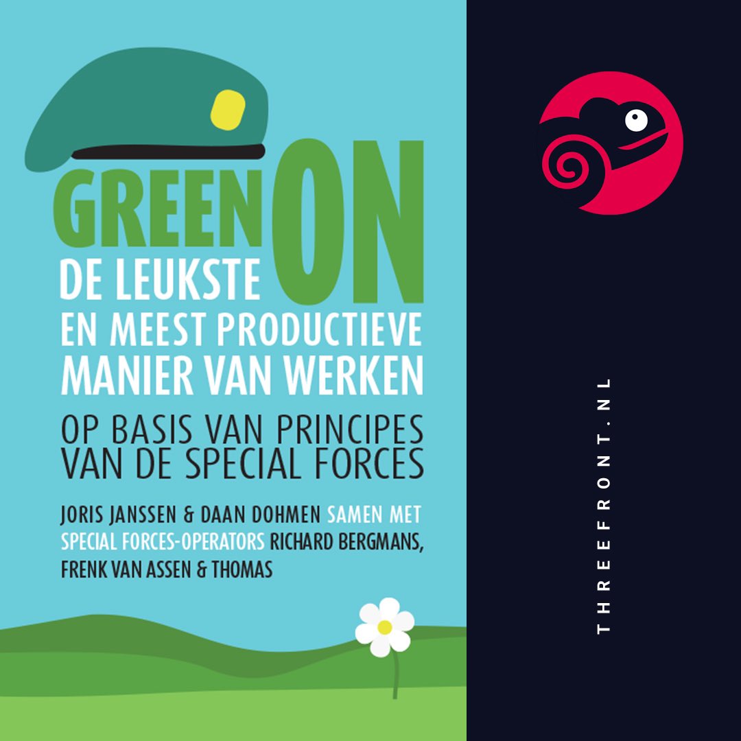Threefront_'s tweet image. Wil jij ook werken in een team dat elkaar blind vertrouwt, impact heeft en super effectief is? 
Daar gaat ons boek Green On™ over.
#haalmeeruitjeteam #threefront #opeenmissie #teamontwikkeling #training #GreenOn #efficienterwerken #meerimpactinmindertijd #4daagsewerkweek