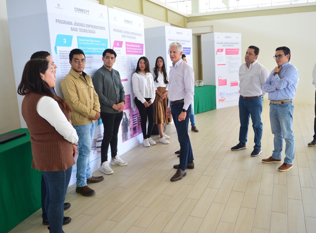 Me dio mucho gusto conocer los proyectos que están siendo desarrollados por jóvenes mexiquenses a través del Programa Jóvenes Emprendedores Base Tecnológica.