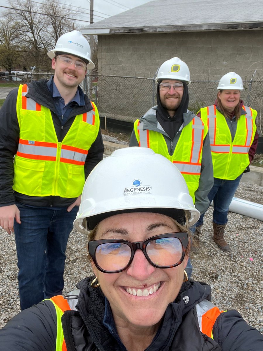 VI_Mitigation's tweet photo. On site today with Buckeye Elm and TriTerra, installing our TerraShield vapor barrier system at a multi-family development site in Lansing, MI. Major kudos to all involved, and lookin' good, Tricia Rodewald, Kristen Thoreson, and Noah Streich! 😎 https://t.co/kPylRMiYx9