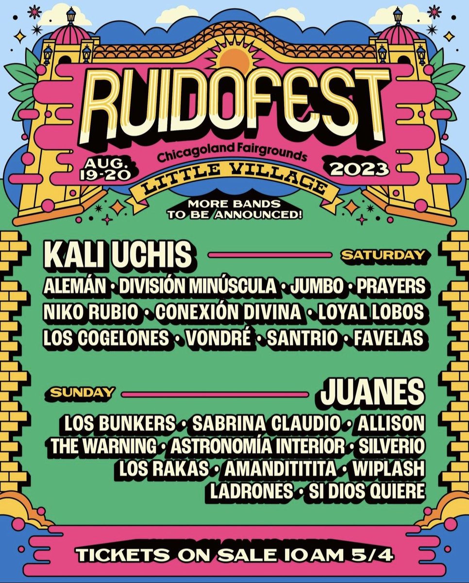 Tickets on sale tomorrow thursday 10am at ruidofest.com
