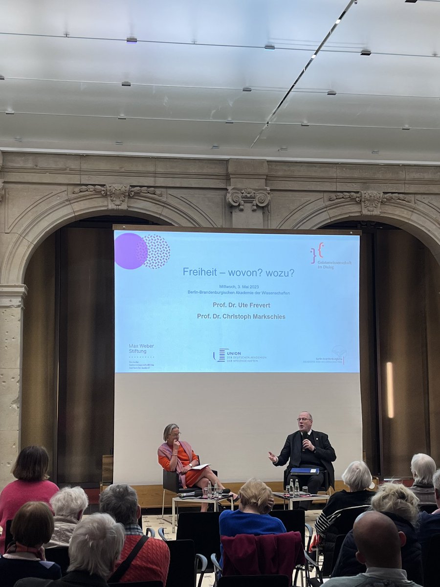 Preview unserer Podiumsdiskussion mit Ute Frevert und Christoph <a href="/markschies/">Christoph Markschies @markschies.bsky.social</a>.

Die Aufzeichnung wird in Kürze auf unserem Blog gid.hypotheses.org zu sehen sein. #Freiheit #Dialog #Panel #MWS #GeisteswissenschaftimDialog <a href="/Akademienunion/">Akademienunion</a> <a href="/bbaw_de/">BBAW</a>