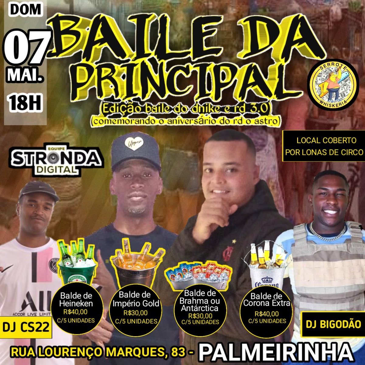 Domingão tem baile da principal super confirmado ntj🎶🎶

Edição do baile do dnike e do rd.

Aniversário do DJ RD✏😎