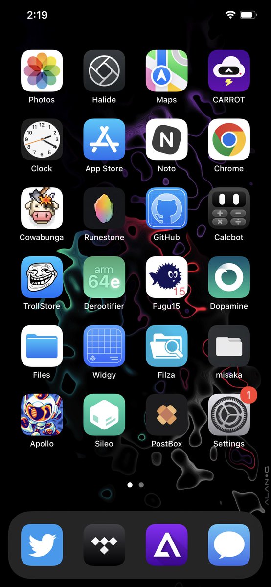 CosmicRa1n's tweet image. I never expected #iOS15 to get so much cool stuf!

#Fugu15
#MacDirtyCow
#TrollStore
#Cowabunga
#Misaka
#Dopamine

This #iPhone is stacked with goodies.