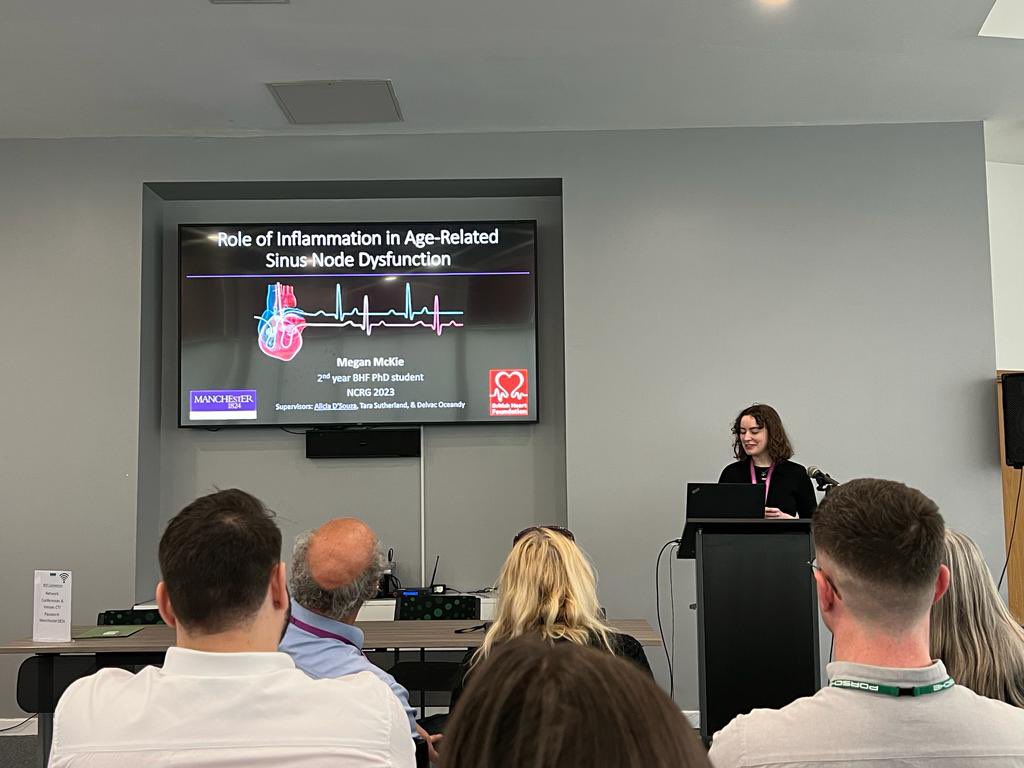 Megan McKie (@meganmckie) on Twitter photo It was great to present my work at #NCRG2023 here in Manchester last week and very happy to have won the prize for best talk!
Thank you to the organisers and to <a href="/TheBHF/">British Heart Foundation</a> for funding my project, looking forward to next year 👏🫀🥼
<a href="/NorthernCardio1/">Northern Cardiovascular Research Group Meeting</a> <a href="/DCVS_UoM/">Division of Cardiovascular Sciences</a> It was great to present my work at #NCRG2023 here in Manchester last week and very happy to have won the prize for best talk!
Thank you to the organisers and to <a href="/TheBHF/">British Heart Foundation</a> for funding my project, looking forward to next year 👏🫀🥼
<a href="/NorthernCardio1/">Northern Cardiovascular Research Group Meeting</a> <a href="/DCVS_UoM/">Division of Cardiovascular Sciences</a>