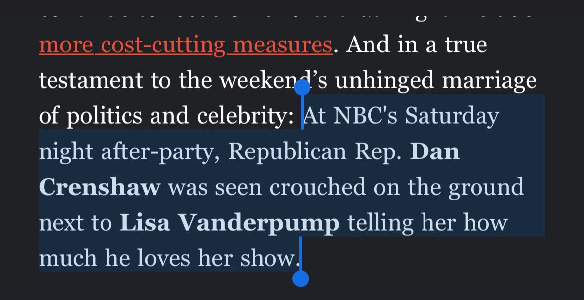 I can’t stop thinking about Dan Crenshaw watching Vanderpump Rules