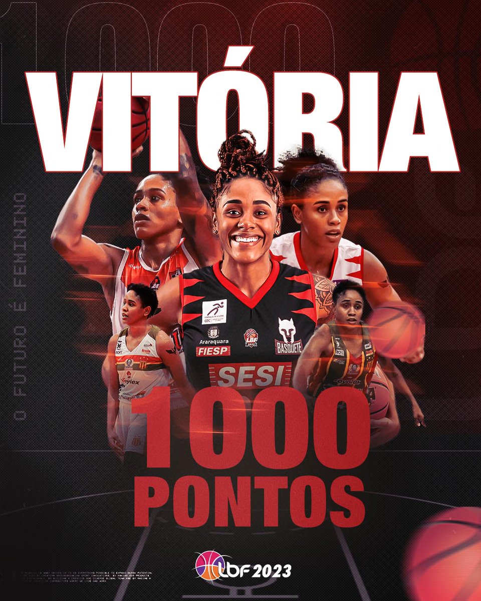 VITÓRIA, MIL PONTOS! 1️⃣0️⃣0️⃣0️⃣🏀✨️

A ala do <a href="/SesiAraraqBasq/">Sesi Araraquara Basquete</a> alcançou a marca histórica com uma grande performance contra a Sodiê Mesquita (26 pontos, 8 rebotes, 6x 3 pts, MVP), tornando-se a 40ª atleta a bater a marca na história da Liga!

Parabéns, <a href="/vitoriamarc22/">Vitória Marcelino</a>! 👏🏼👏🏼👏🏼