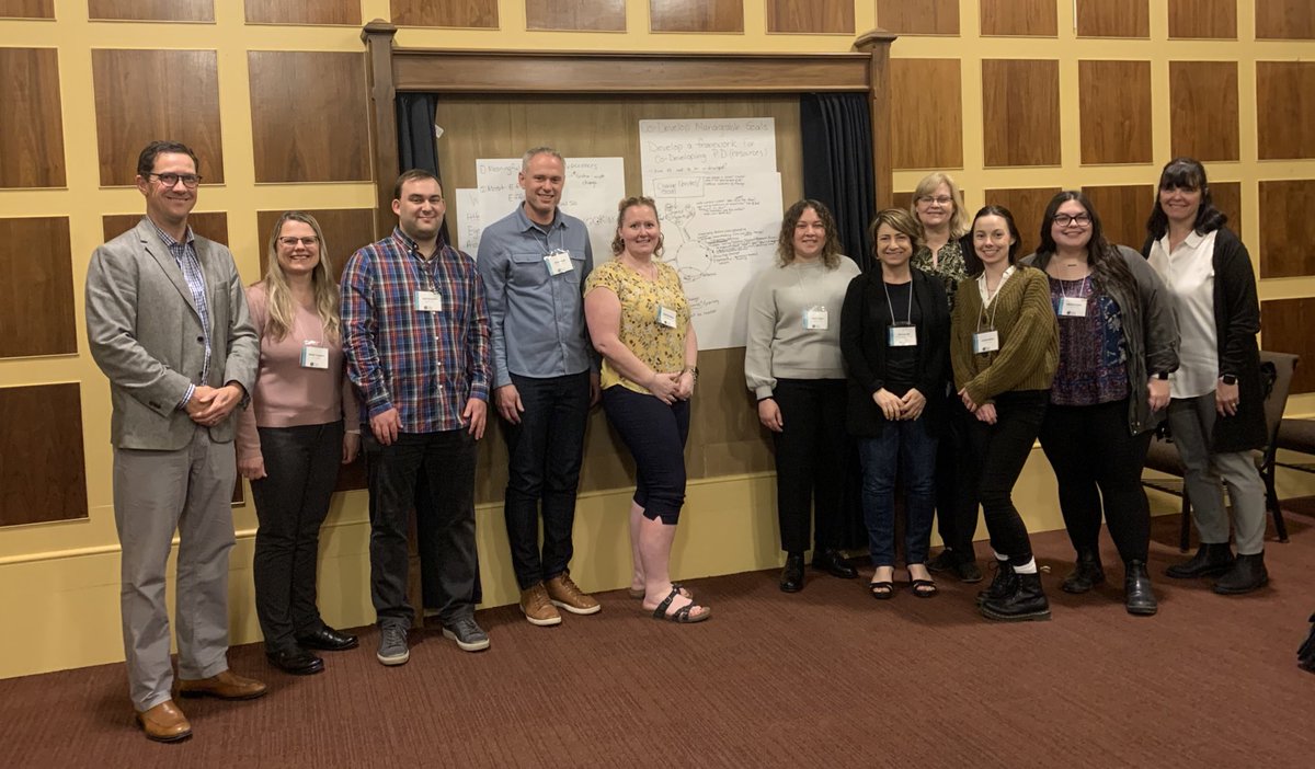 DrSandyYoumans's tweet photo. We developed a Framework for the Co-Construction of Professional Development. What a wonderful working group experience at the #AIMCollective @Carleton_U! Now itโs time to put it into practiceโ
https://t.co/VPqKfWXlnL