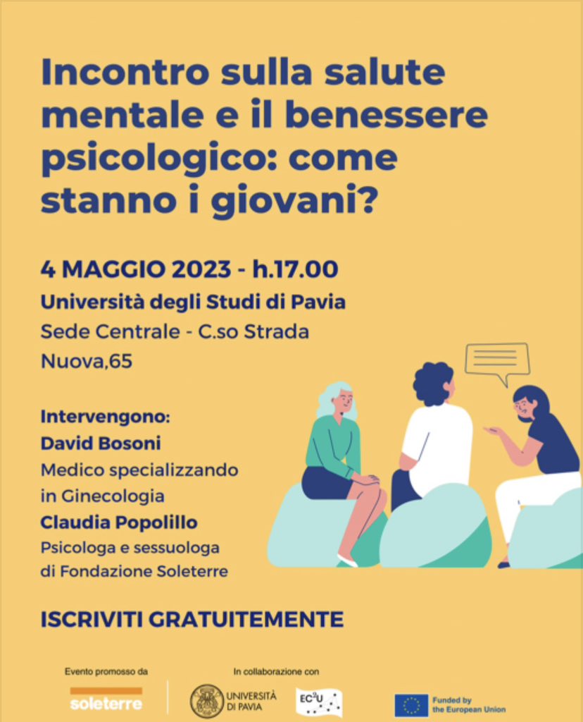 Salute mentale e benessere psicologico: come stanno i giovani?

A grande richiesta secondo appuntamento con il nostro <a href="/DrDavidBosoni/">David Bosoni, MD</a> 🧑🏼‍⚕️

Vi aspettiamo Giovedì 4 Maggio 2023, presso la sala lauree <a href="/unipv/">Università di Pavia</a> alle ore 17:00!

#sexualhealth 

news.unipv.it/?p=82625