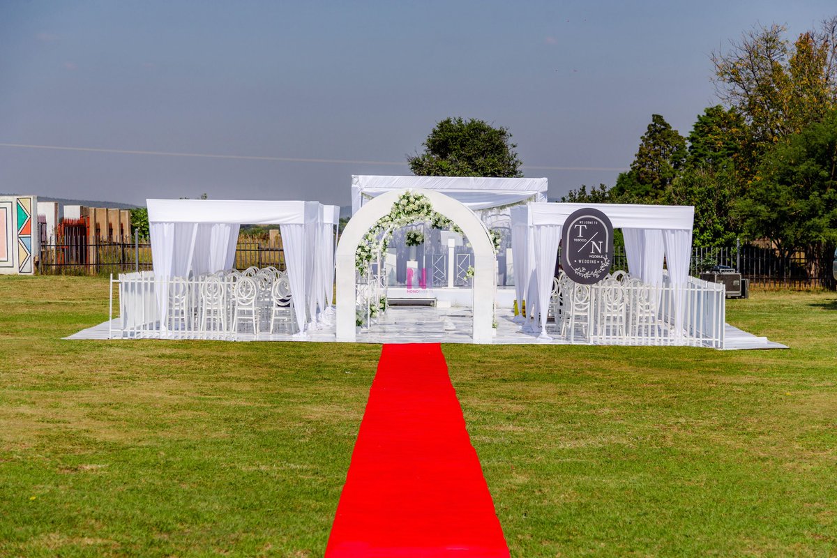 Tebogo & Nqobile’s Wedding Celebration  
Thank you Tebogo & Nqobile 🙏
#Wedding #WeddingCelebration
#WeddingDeco #Marquee #Black&WhiteTheme 
#Celebrations #Deco #Backdrop #Candles #Flowers
#NonoEvents