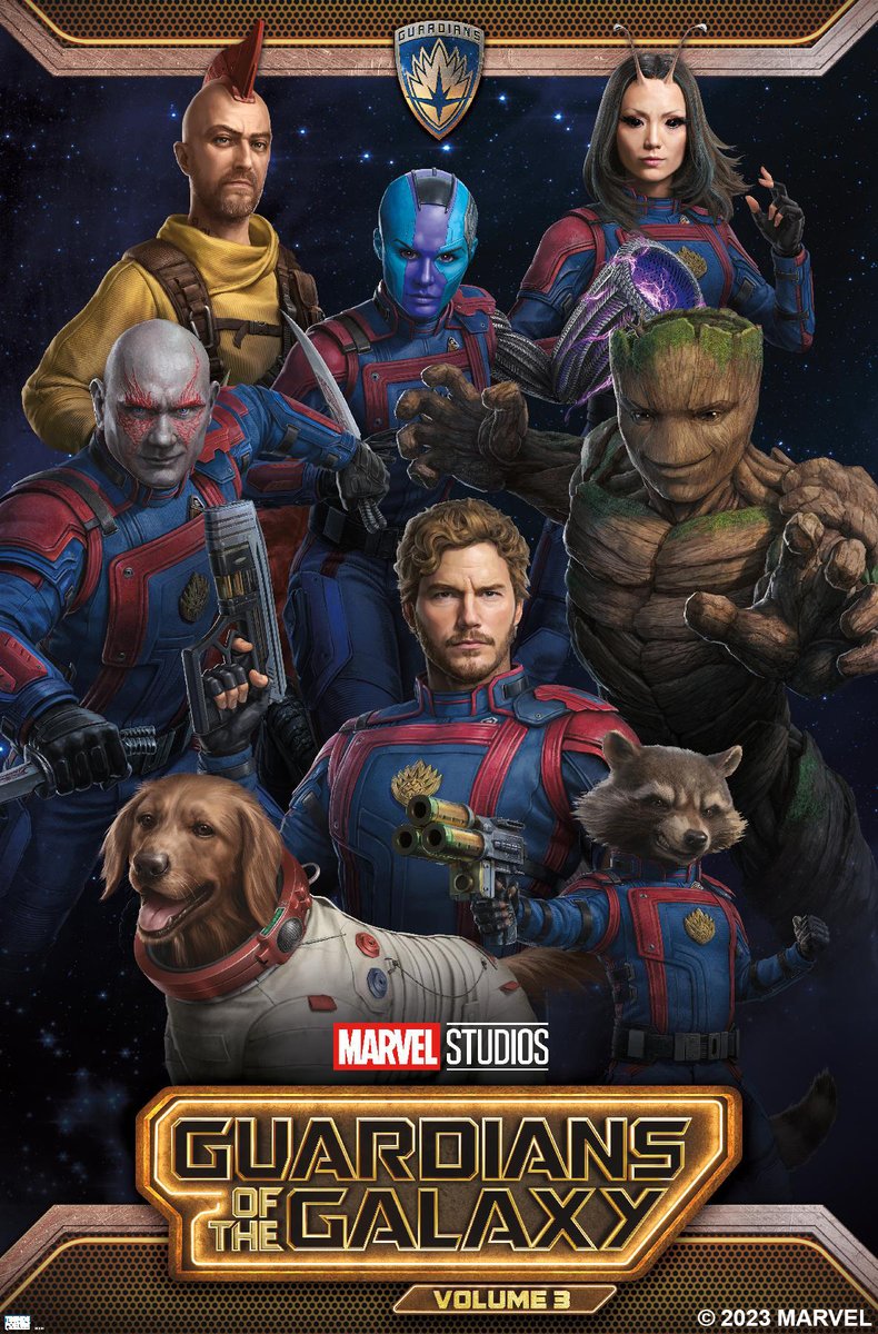Today's the day! The Guardians of the Galaxy are ready for another rockin’ adventure in Marvel Studios' Guardians of the Galaxy Vol. 3

You can catch the new movie Now only in theaters! And you can find more Official #GotGVol3 art on bit.ly/ShopTrends-Gua…