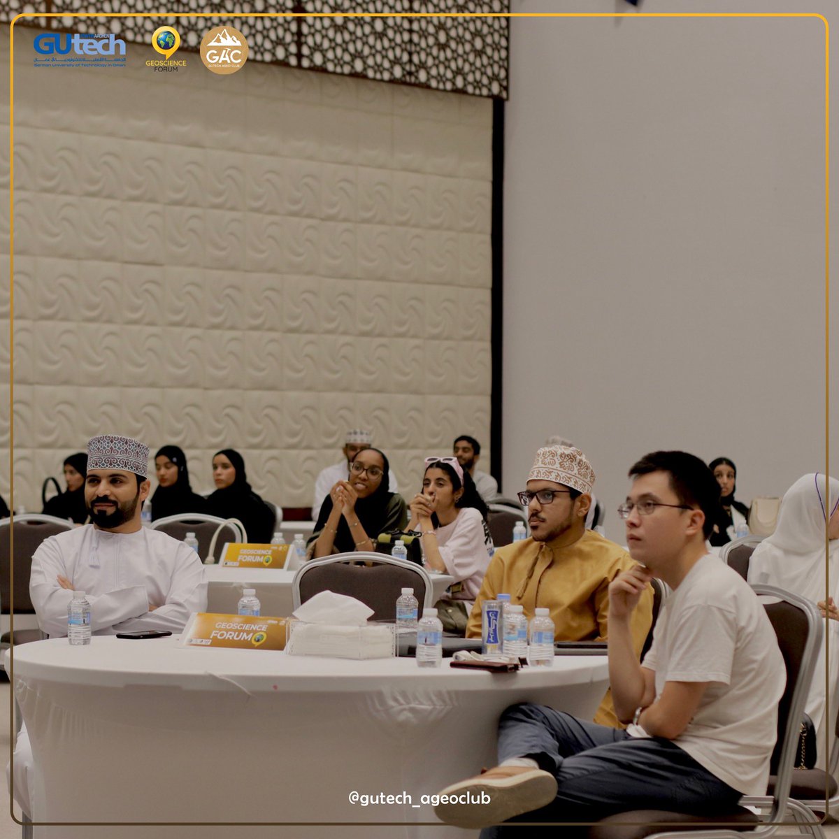 AGEO_Club's tweet photo. Excerpts from the geoscience forum, many thanks for the attendance and the AGEO club members 🌏✨’
@GUtech_Oman 
#AGEO
#Geosince https://t.co/Qmqy3CpTzj