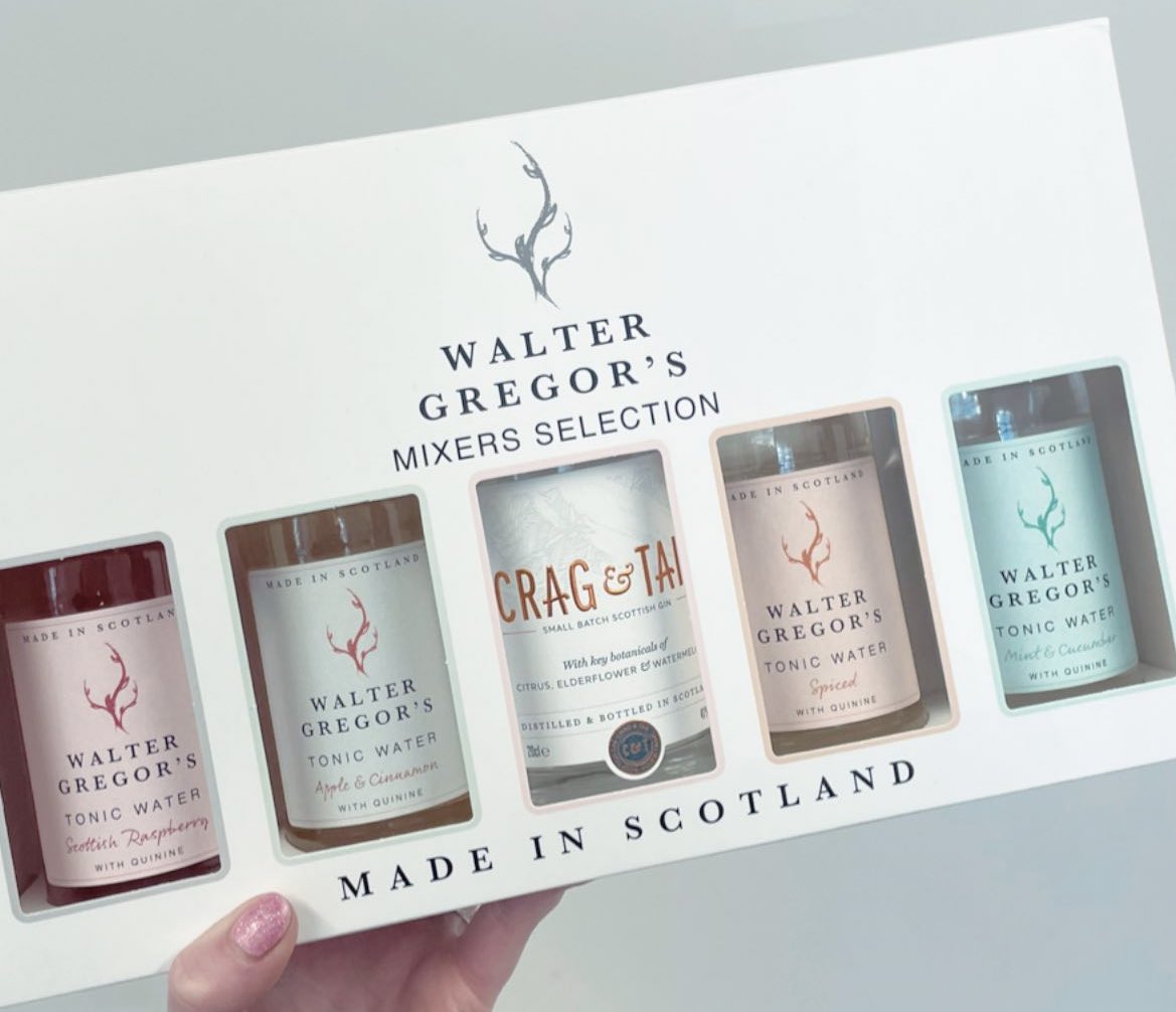 Craft56Scotland's tweet photo. Our @cragandtailgin Gift Sets have been todays top seller!!

We’d like to think it was down to our #GinADayMay post yesterday but it’s probably because it’s a tasty, versatile gin, paired with equally delish flavoured tonics 🤩

https://t.co/fb2IMoyCL9 https://t.co/McCFyyNagK