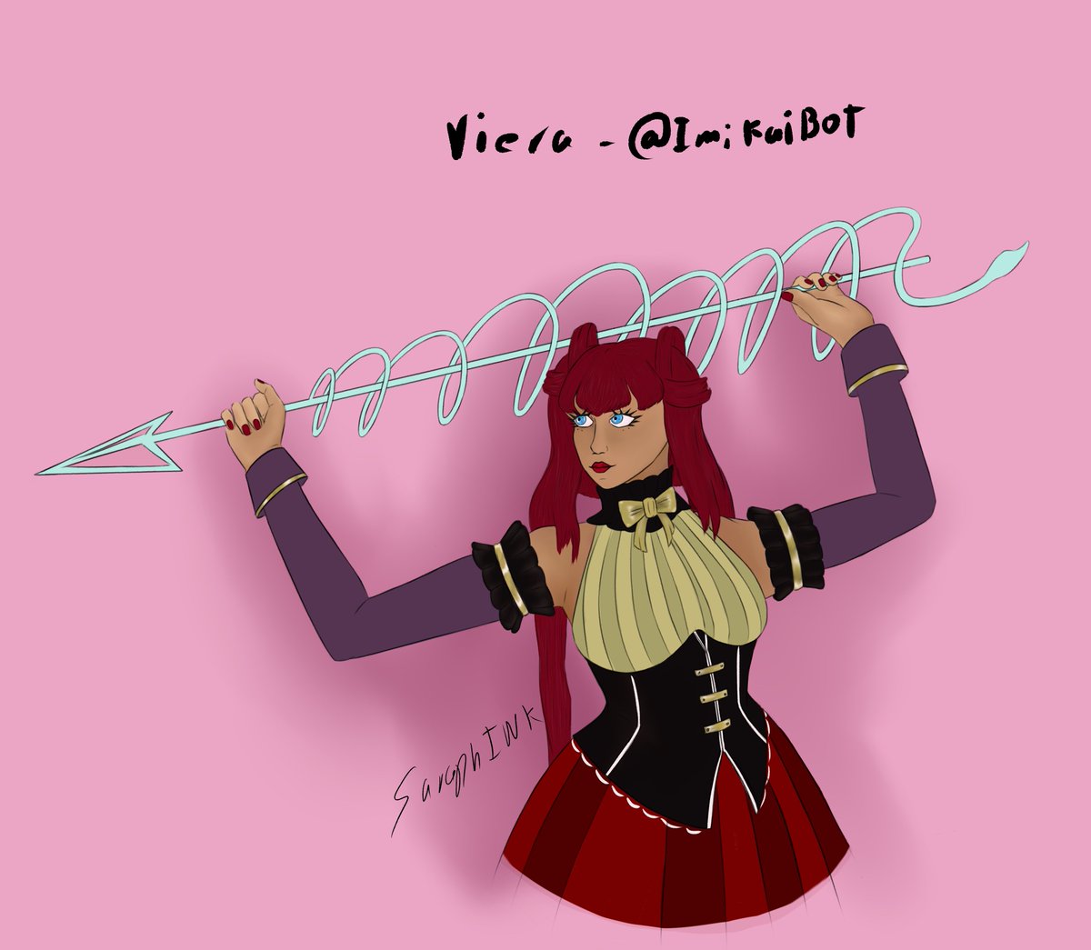 Oc's of <a href="/DeificAviadora/">Aviadora ✨ opening online store</a> and <a href="/ImikaiBot/">Imikai sometimes</a>