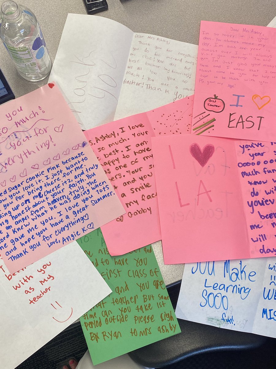 My favorite part of Teacher Appreciation Week is receiving handwritten notes from my students. I keep these and enjoy going back and reading them over the years-it’s a gift every time! ❤️ #BroncosIgnite