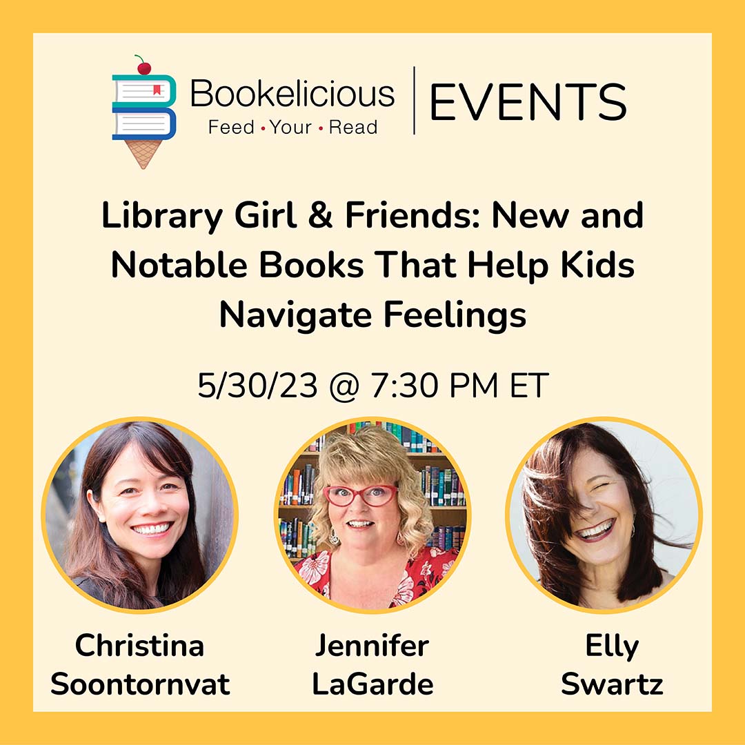 I cannot think of 2 more wonderful &amp; thoughtful people w/whom to have this timely conversation! ❤️

Please join me + <a href="/soontornvat/">Christina Soontornvat - Updates only</a> &amp; <a href="/ellyswartz/">elly swartz</a> on 5/30 to chat about new/notable books to help our readers navigate BIG feelings. ❤️

Registration is FREE! ❤️
bookelicious.com/events/