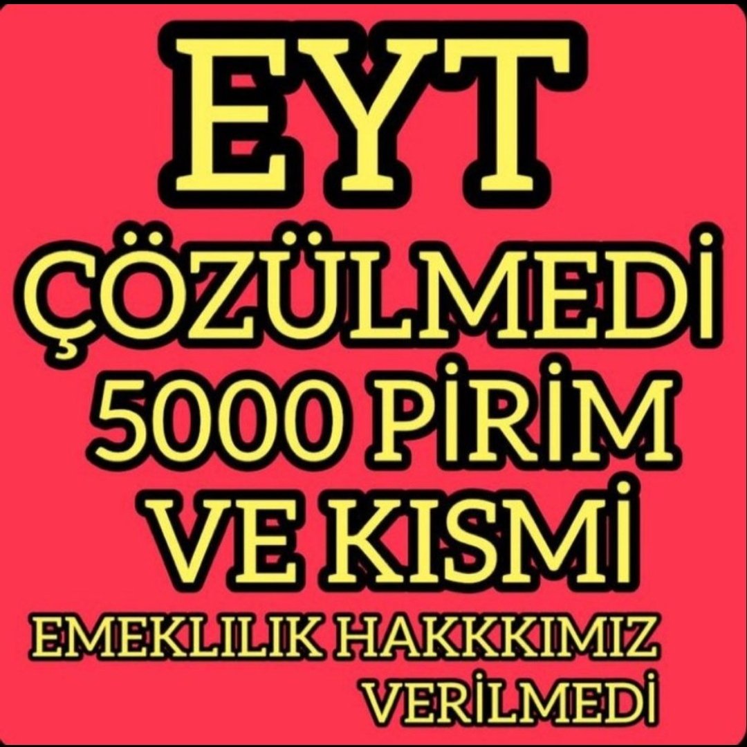 miyasemii's tweet photo. Eyt Çözülmedi
Her mağduriyet EYT değildir

Geriye aleyhte işletilen 4447 sayılı yasayla mağdur olduk

8 Eylül 99 Öncesi
5000 Prim 20/25 Yıl
3000 Kısmi 50/55 Yıl
Yasal Hakkımız
68
@RTErdogan
@kilicdarogluk
@ErbakanFatih
@fahrettinaltun
@eczozgurozel

#5BinVeKısmiBize5MilyonOySize https://t.co/rEpU2yNOxE