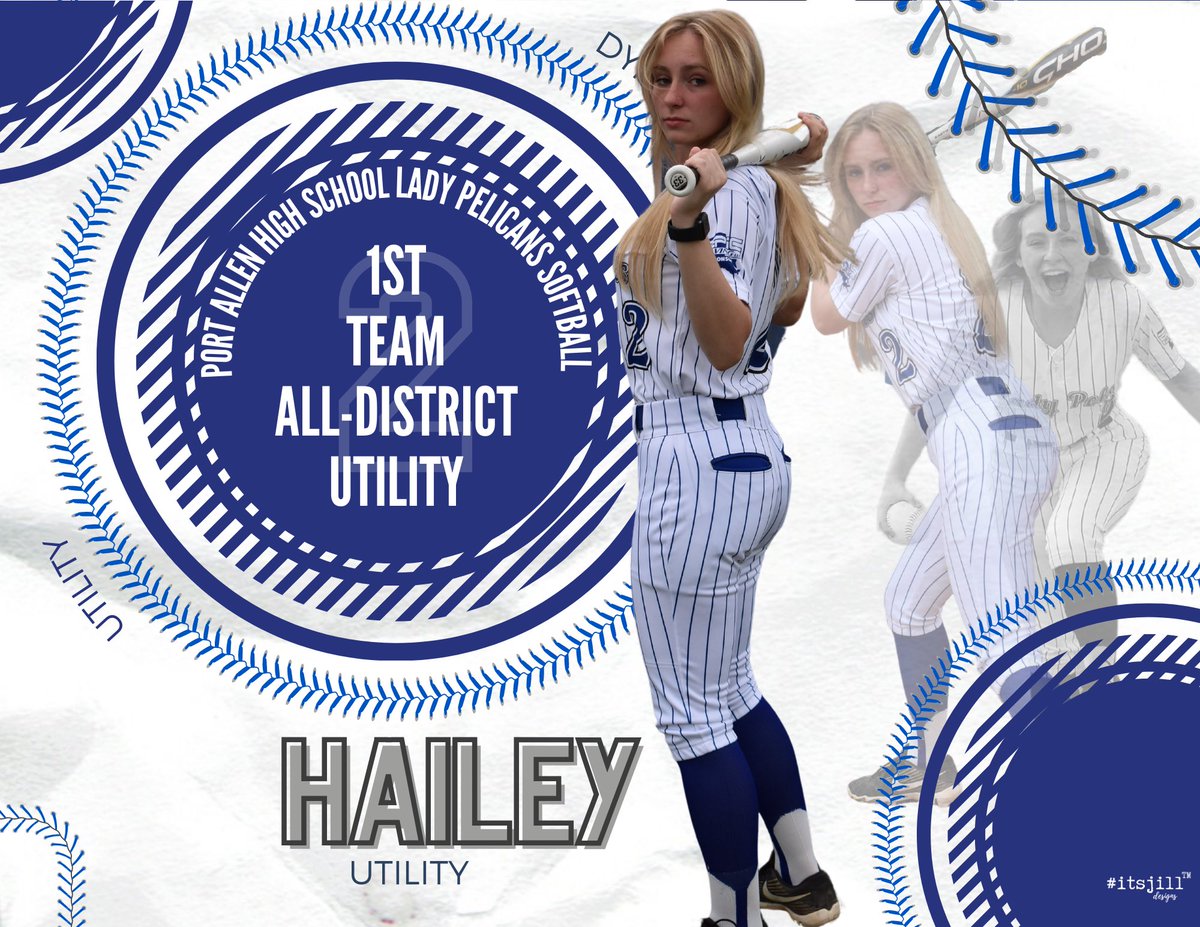 PelsSoftball's tweet photo. Congratulations to Senior Hailey Shirley for receiving 1st Team All-District Utility! We are so proud of you! 💙🥎 @PortAllenPels https://t.co/jq68Ke5M90