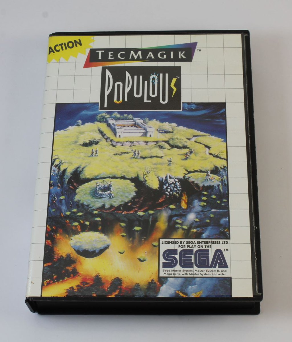 chilloutgames's tweet image. Back in Stock - #MasterSystemGame #Populous (4 photos) chilloutgames.co.uk/MasterSystem/P…