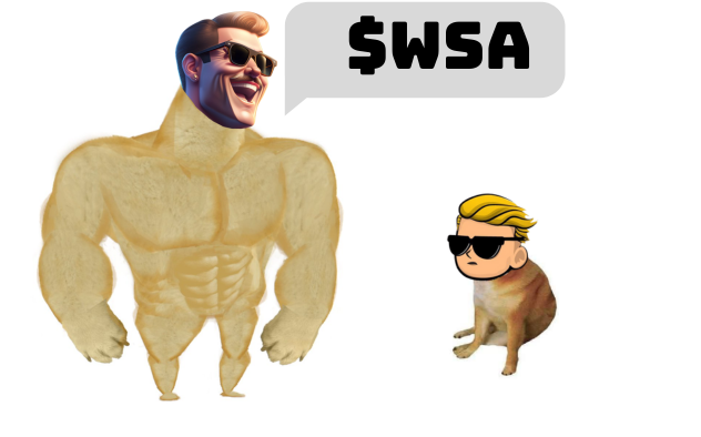 WallstreetARB's tweet photo. In less than 6 hours. $WSA hit ATH 50x and ATH cap over $100k. 

But it's just the beginning, $WSA is not just an meme

$PEPE $BOB $SUI #PepeCoin #memecoins $PHUB $WOJAK $GME $AMD $SPY $ETH $AIDOGE #ELON #WSA #WSB $WSB https://t.co/wRjV41xZcC