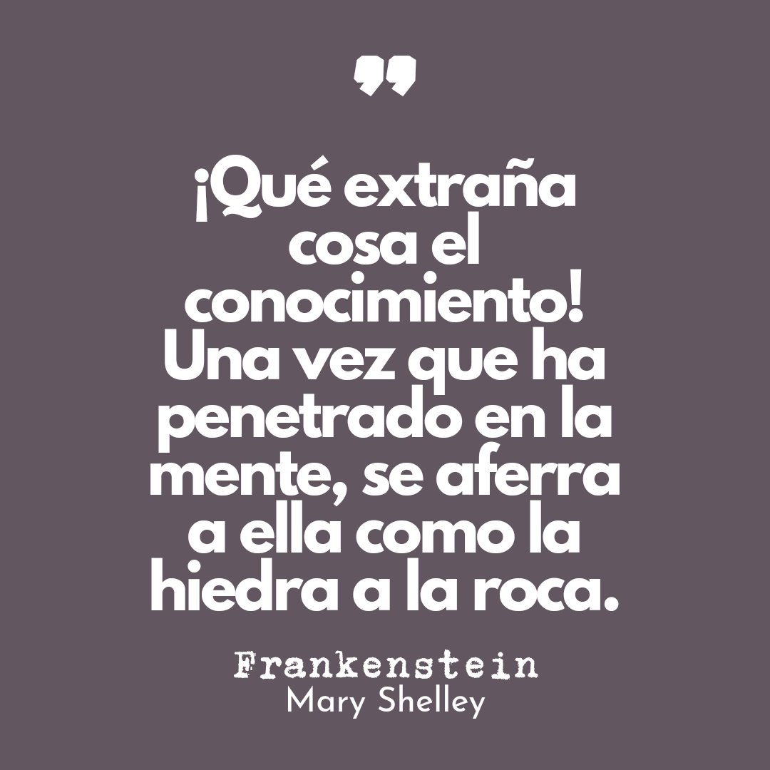TuQueLees's tweet photo. Cosas del conocimiento... #LeerAlimentaMentes #Frankenstein https://t.co/GnmG1RvYHo