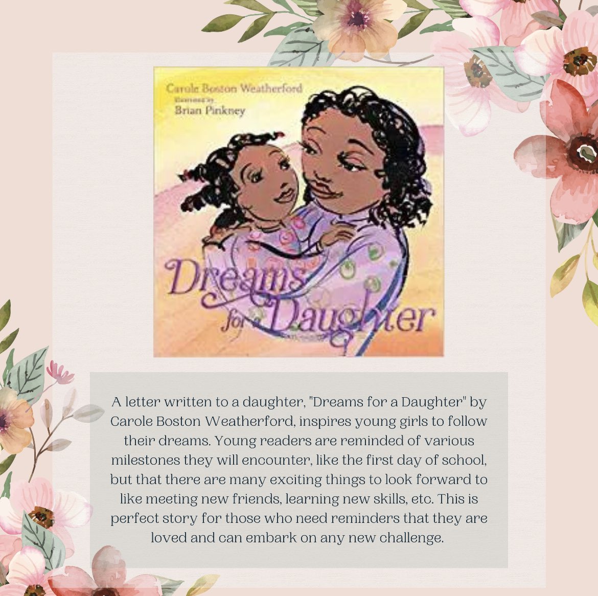 This week we are introducing a couple of feel-good texts. "Stella Keeps the Sun Up" and "Dreams for a Daughter" are the last books we are introducing to the literacy library this semester! These books are perfect to help students think creatively and believe in themselves.